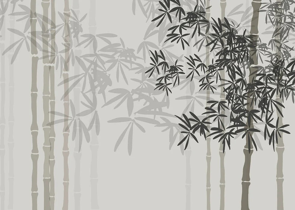 Papier peint panoramique bambou, XXL, tendance