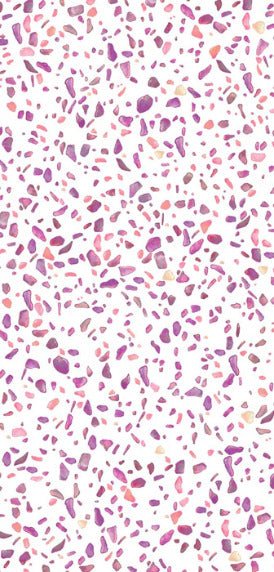Carta da parati effetto terrazzo rosa