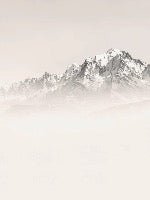 Papier peint Mont Blanc dans la brume sépia, XXL, tendance