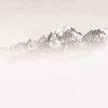 Carta da parati del Monte Bianco, mattina nebbiosa