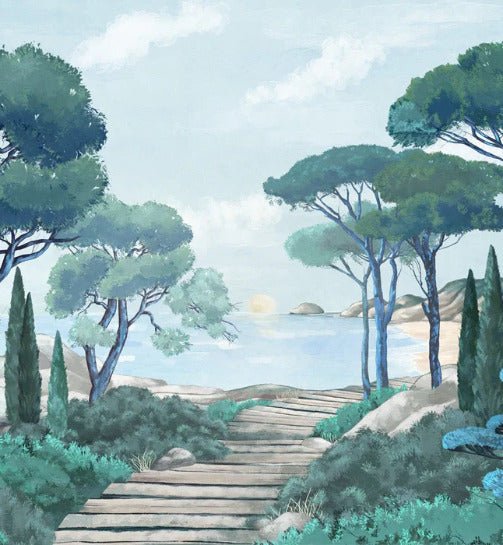 Papier peint balade dans les calanques, XXL, tendance