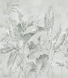 Papier peint élégante jungle sauge