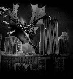 Carta da parati panoramica batman film hero all dark