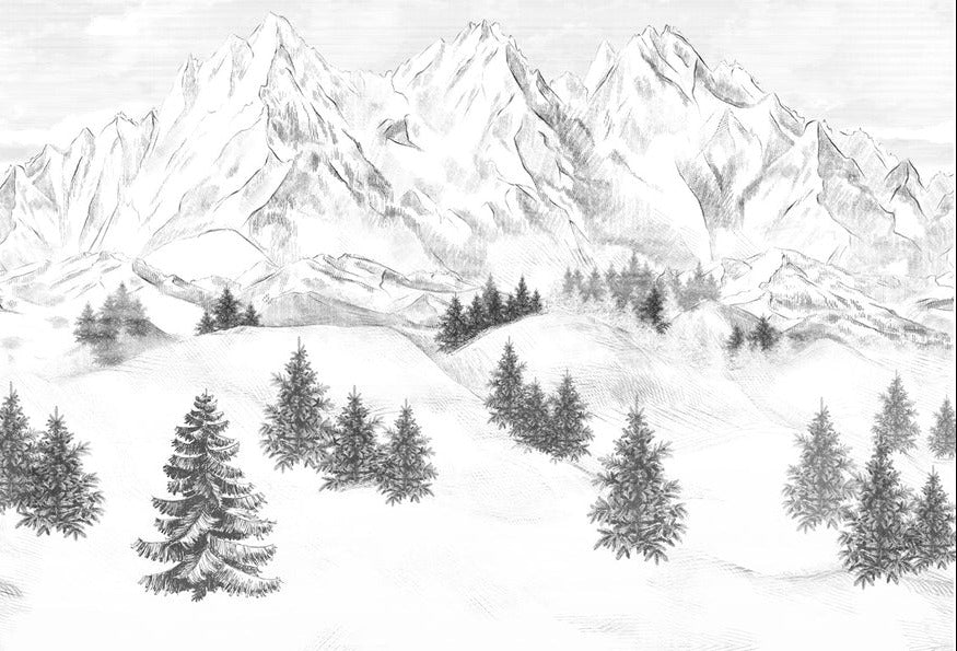 Sfondo della montagna di Chamonix