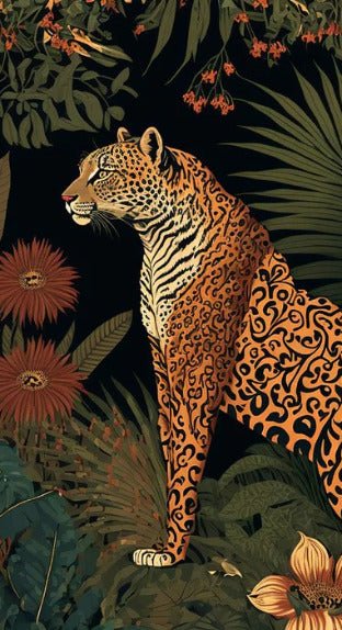 Carta da parati tigre esotica