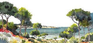 Carta da parati panoramica estiva
