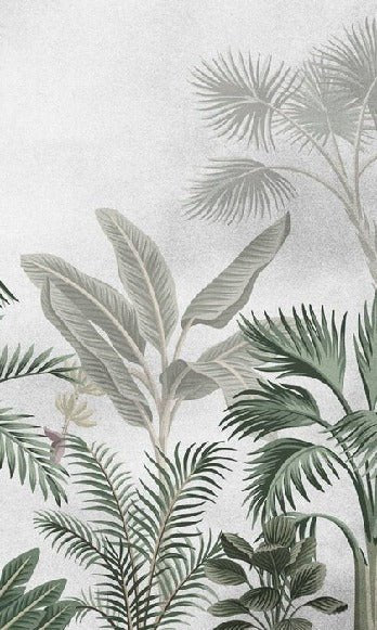 Alberi esotici giungla carta da parati