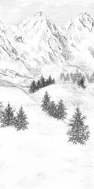 Sfondo della montagna di Chamonix