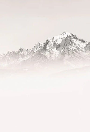 Carta da parati del Monte Bianco, mattina nebbiosa