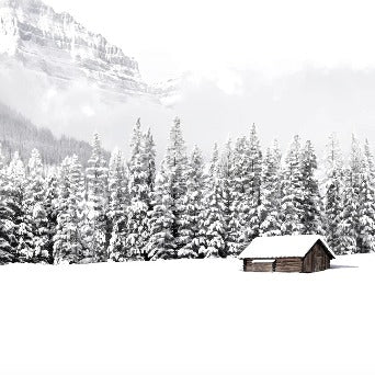 Carta da parati panoramica per chalet di montagna