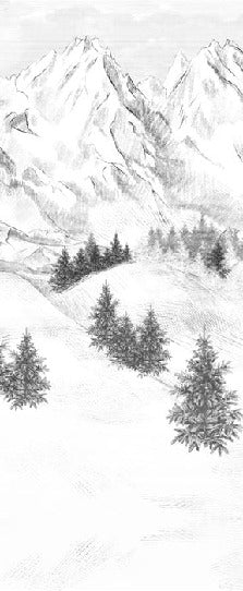 Sfondo della montagna di Chamonix