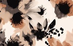 Carta da parati con fiori ipnotici