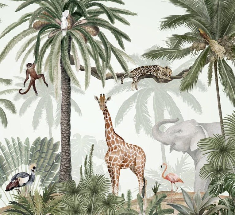 Carta da parati per bambini Giungla pacifica