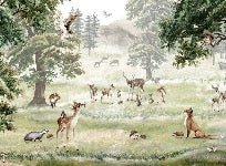 Papier peint enfant animaux et compagnie, XXL, tendance