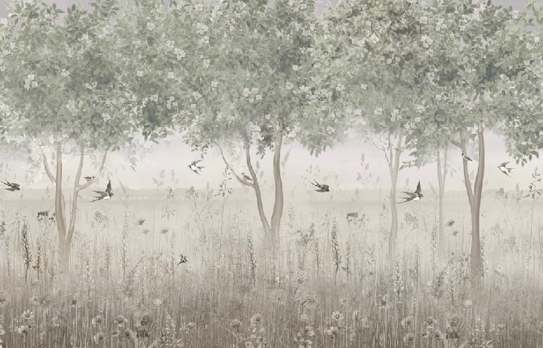 Papier peint panoramique clairière, XXL, tendance