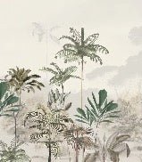 Carta da parati panoramica della giungla Green Eden