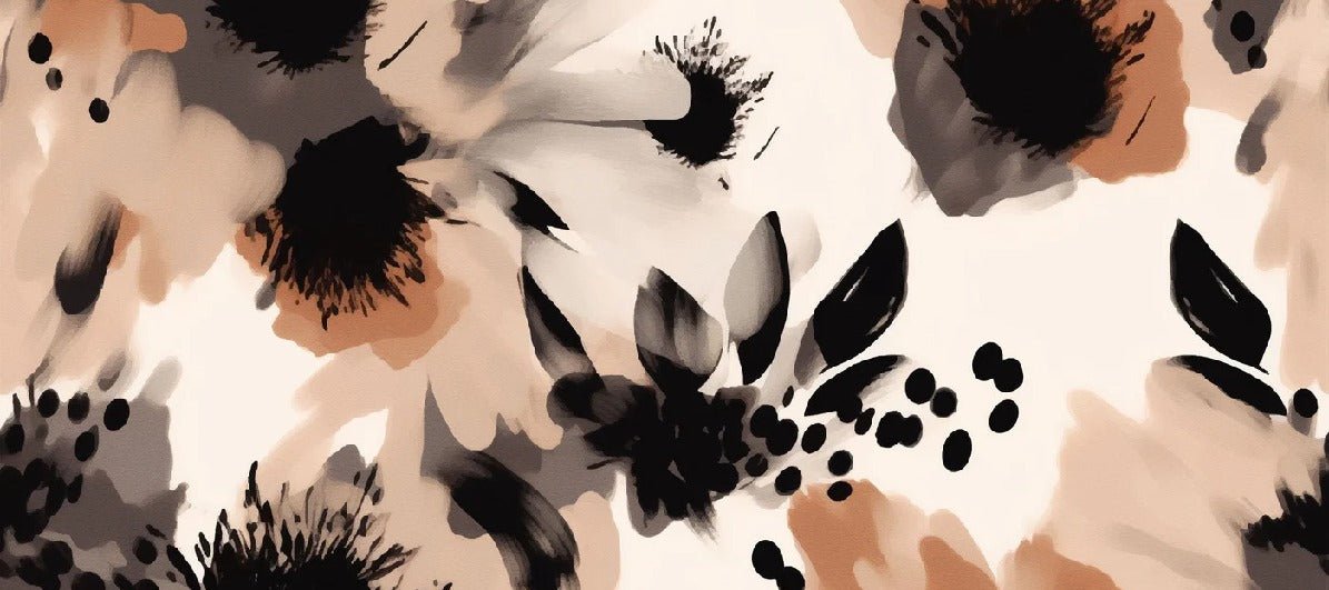 Carta da parati con fiori ipnotici