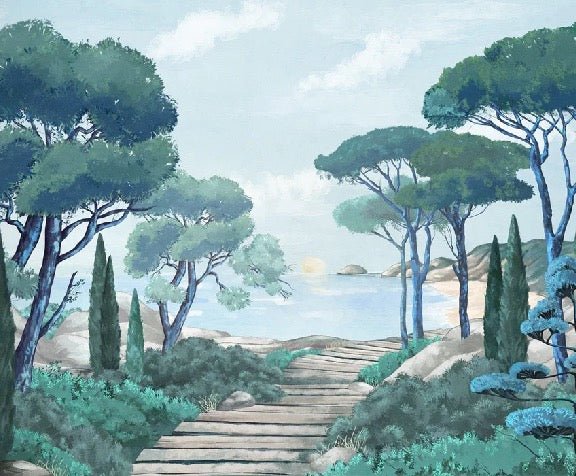 Papier peint balade dans les calanques, XXL, tendance