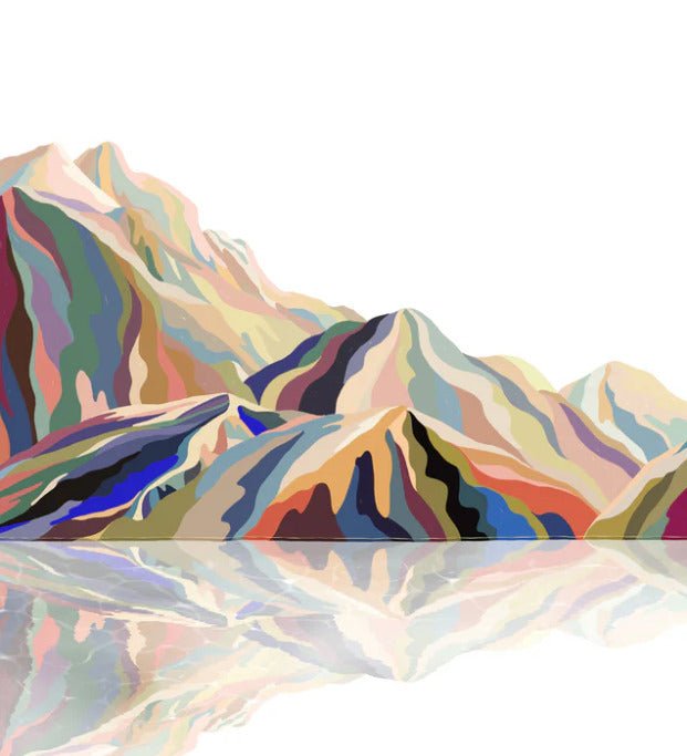 Carta da parati artistica a colori di Annecy