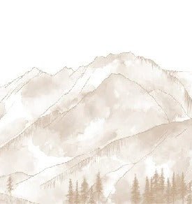 Carta da parati panoramica Aravis sepia
