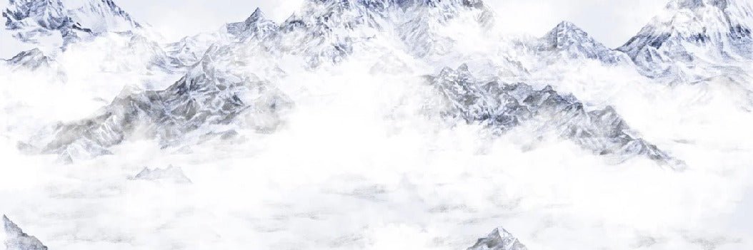 Papier peint Mont Everest bleu, XXL, tendance