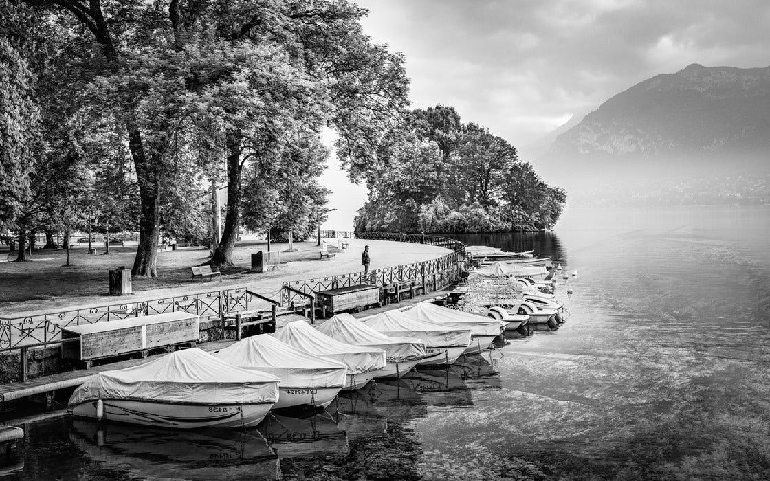 Carta da parati panoramica del lago di Annecy