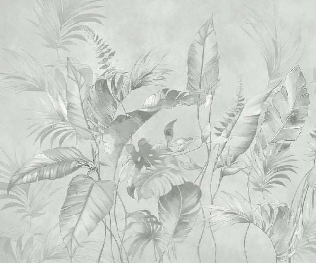 Carta da parati elegante della giungla salvia