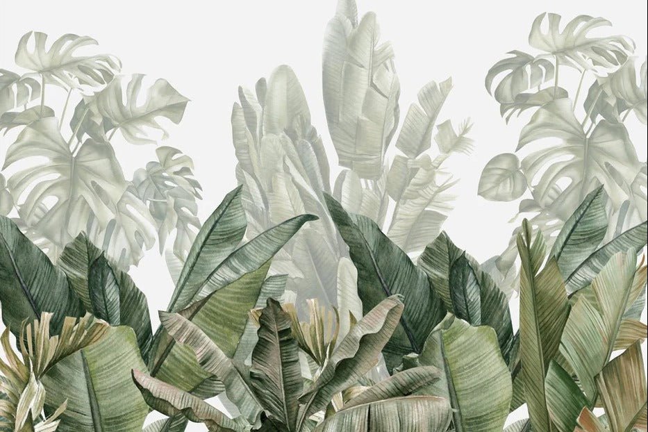 Carta da parati panoramica verde banana