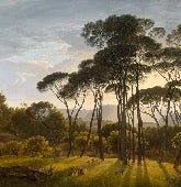 Carta da parati con paesaggio storico italiano