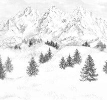 Sfondo della montagna di Chamonix