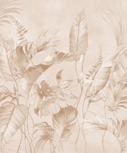 Papier peint élégante jungle poudrée