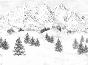 Sfondo della montagna di Chamonix