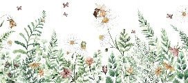 Carta da parati floreale per bambini