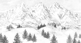 Sfondo della montagna di Chamonix