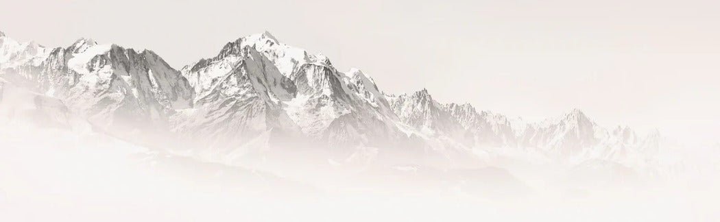 Carta da parati del Monte Bianco, mattina nebbiosa