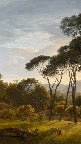 Carta da parati con paesaggio storico italiano
