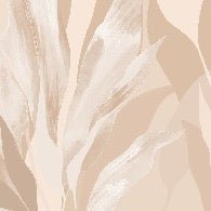 Carta da parati in tessuto floreale beige