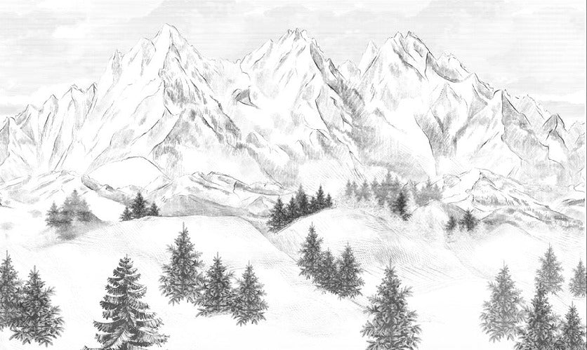 Sfondo della montagna di Chamonix