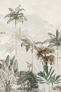 Papier peint panoramique jungle eden vert, XXL, tendance