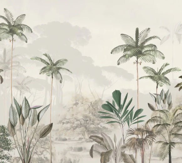 Carta da parati panoramica della giungla Green Eden