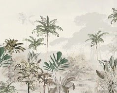Carta da parati panoramica della giungla Green Eden