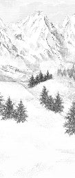Sfondo della montagna di Chamonix
