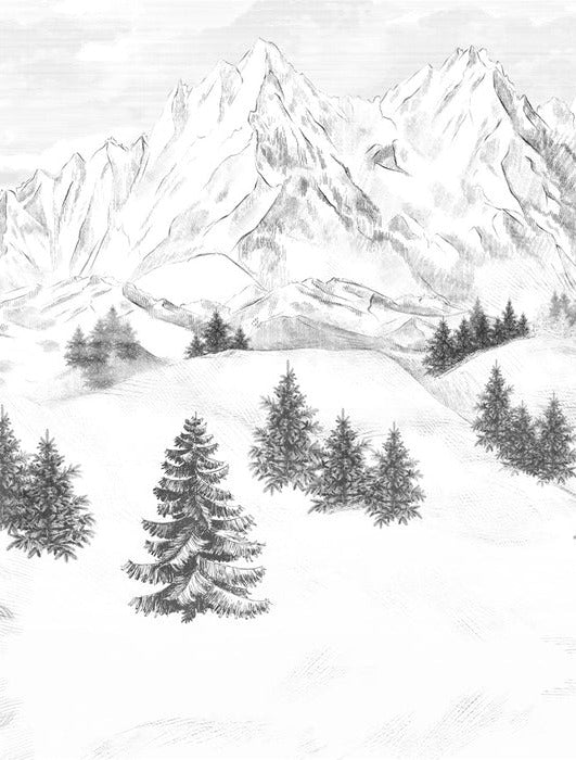 Sfondo della montagna di Chamonix