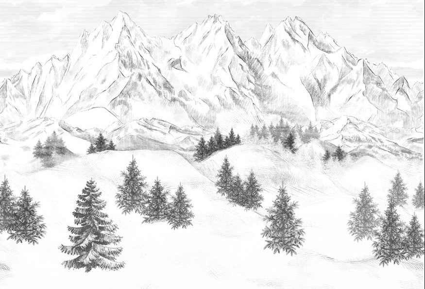 Sfondo della montagna di Chamonix