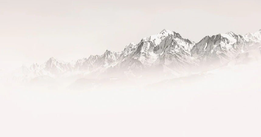 Carta da parati del Monte Bianco, mattina nebbiosa