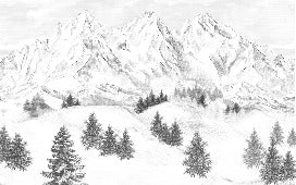 Sfondo della montagna di Chamonix
