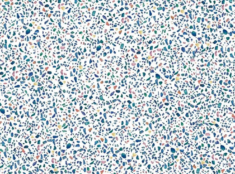 Carta da parati effetto terrazzo condensato