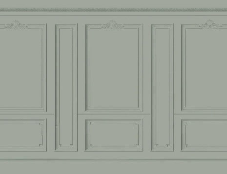 Papier peint Haussmann Vert de gris, XXL, tendance