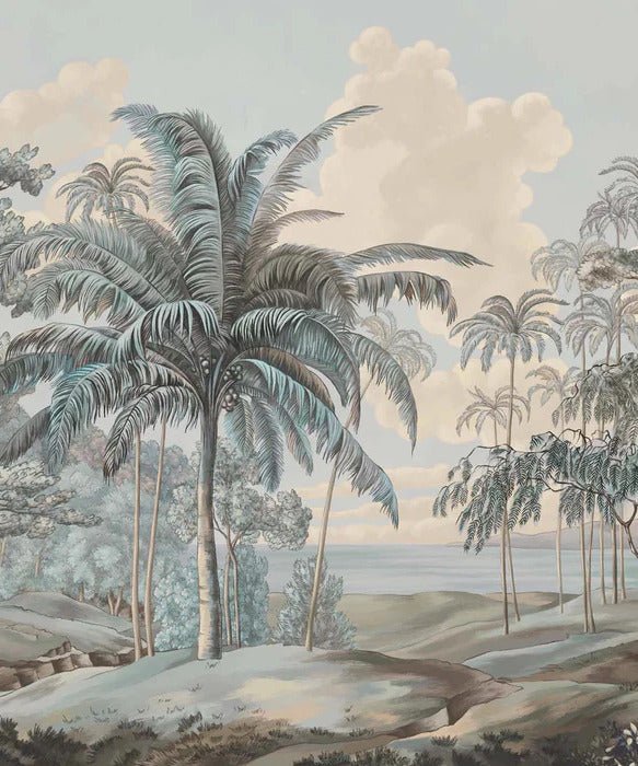 Carta da parati del paesaggio blu di Celebes