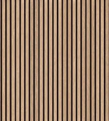 Carta da parati a strisce di legno effetto quercia